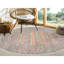 Tapis oriental rond en laine et soie noué à la main 8 pi 10 po x 8 pi 10 po 47 CA6FE2D41C4DCFBDada53EB6CA9540