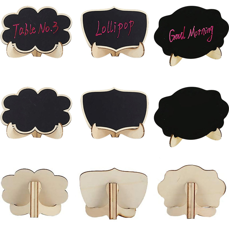 Ensemble de 30 petites enseignes décoratives avec tableau noir et tableau noir pour les mariages