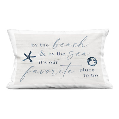 Coussin décoratif imprimé Beach & Sea Favorite Place To Be par Natalie Carpentieri