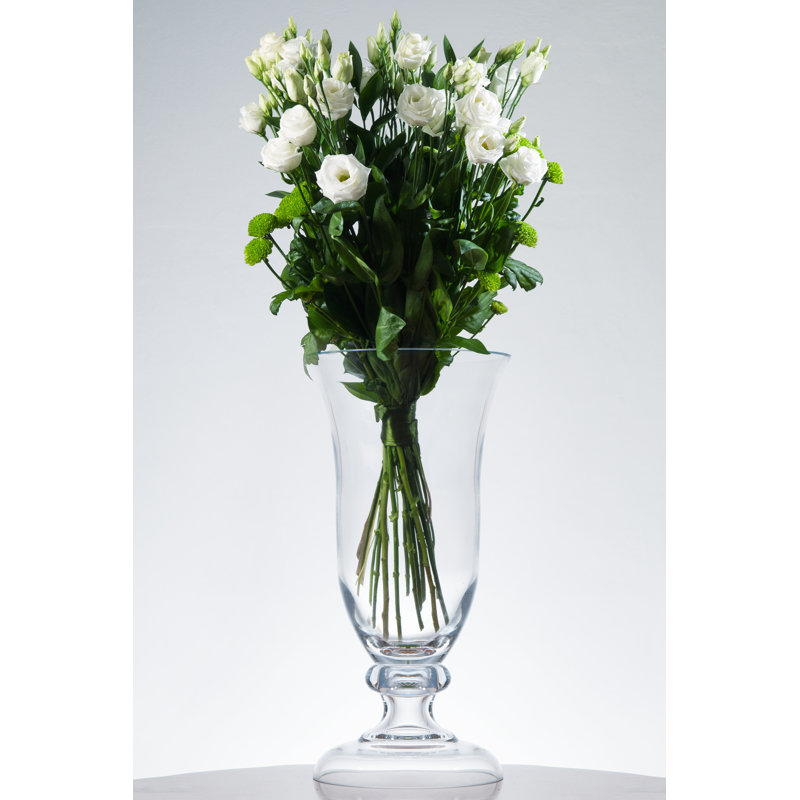 Luminous Glass Table Vase, 18" H x 8.25" W x 8.25" D