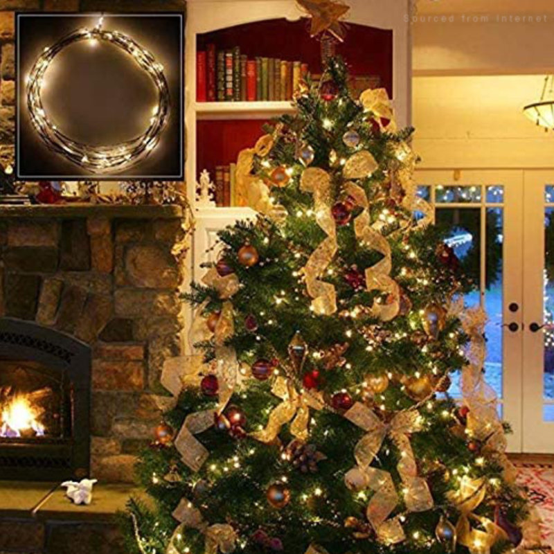 20ft LED String Lights, IP65 Waterproof Warm White Copper Wire Lights, 8 Modes Fairy Lights