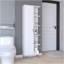 Armoire de rangement haute de 63 pouces avec quatre tablettes ouvertes