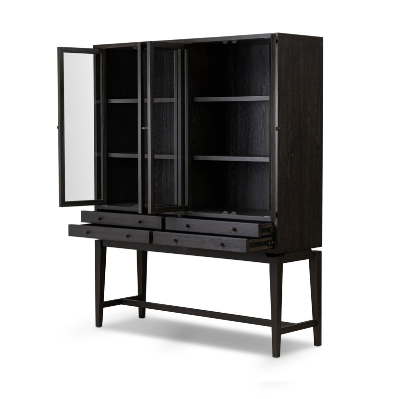 Bergstrom Display Cabinet, Smoked Black