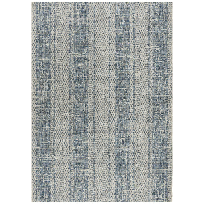 Tapis intérieur / extérieur à rayures Herefordshire Performance, Rectangle 9 pi x 12 pi