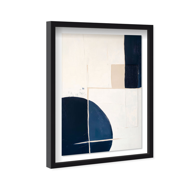 Sunset Serenity I Shadowbox Abstract Print by Oliver Gal, Black Frame, 10 x 15, 55.5"H x 37.5"W, Black Frame