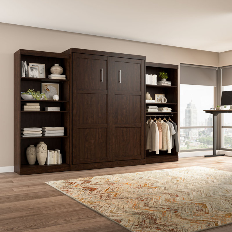 Arlex Murphy Bed, Chocolate, Queen
