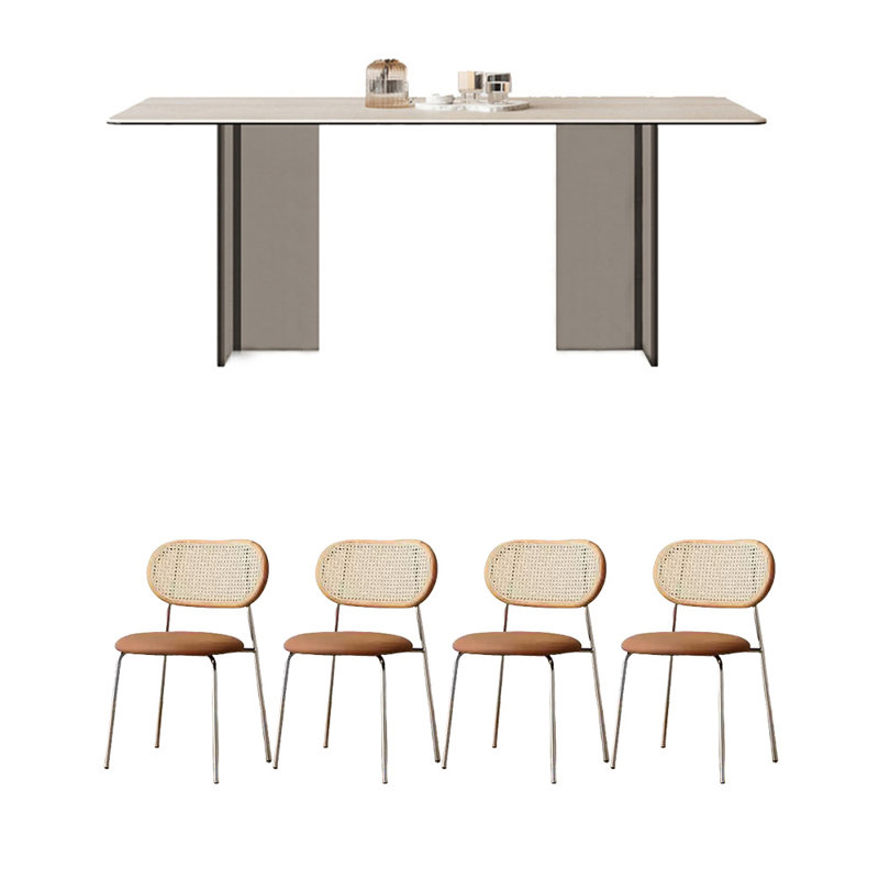 Ensemble de table de salle à manger Vintage, H 29,53 po x L 62,99 po x l 31,5 po