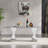 70" Glass Dining Table for 6-8 Luxury Glass Top Kitchen Table for 6 Mid-Century Rectangle Dining Room Table w/Mirrored Stainless Steel Base for Home Office Meeting-1993762495