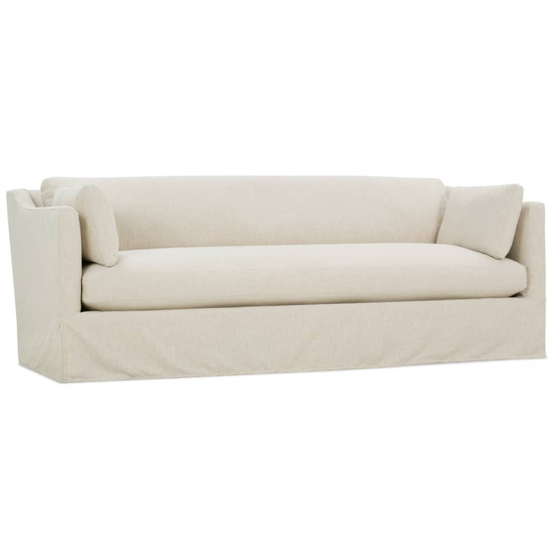 Madeline Slipcovered Sofa, Straw (BU102-28)
