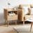 39.9cm W Solid Manufactured Wood Bedside Table Set of 2-1560005364