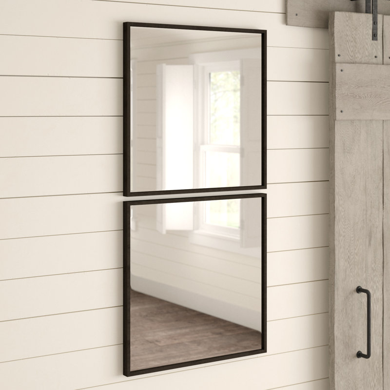 Pinerolo Wood Flat Wall Mirror
