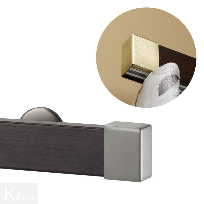 Tringle à rideaux simple 2 po Ephrata, Inoxydable, H 2 po x l 96 po x P 3,25 po