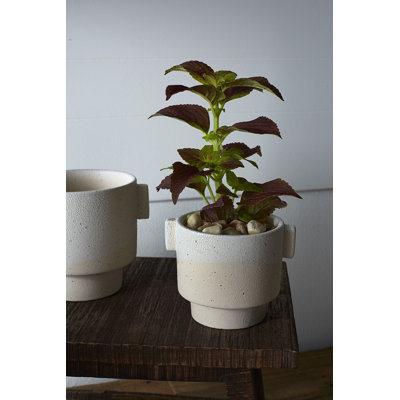 Vase de table en céramique blanche