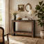 Console 41 po, table de couloir avec rangement ouvert