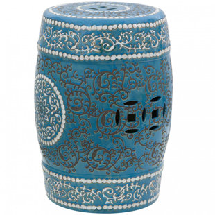 Medallion Porcelain Garden Stool
