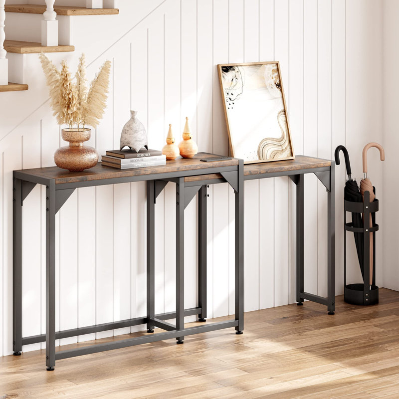Ameno 39.3'' Console Table, Brown