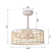 18.5'' Remote Control Reversible Vintage White Ceiling Fan With Lighting Kits For Living Room/Bedroom