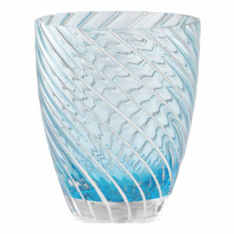 Almeta 380ml Handmade Drinking Glass, Blue