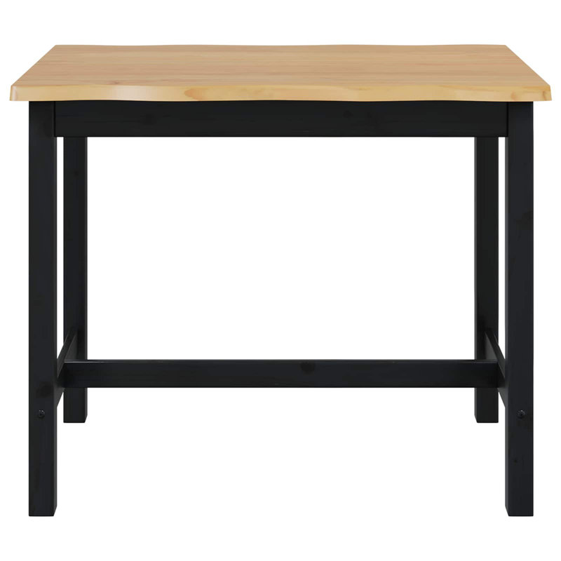Dining Table, Black/Natural