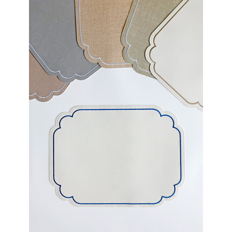 Lane Set of 2 Placemats, Ivory Almond
