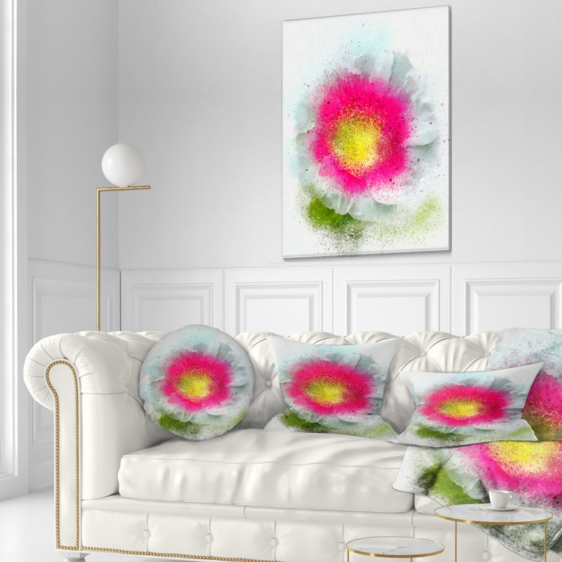 Grand coussin lombaire floral