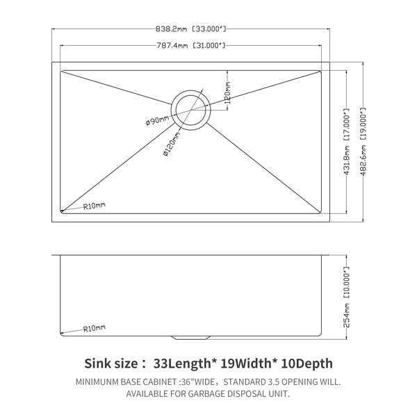 Dimensions du produit