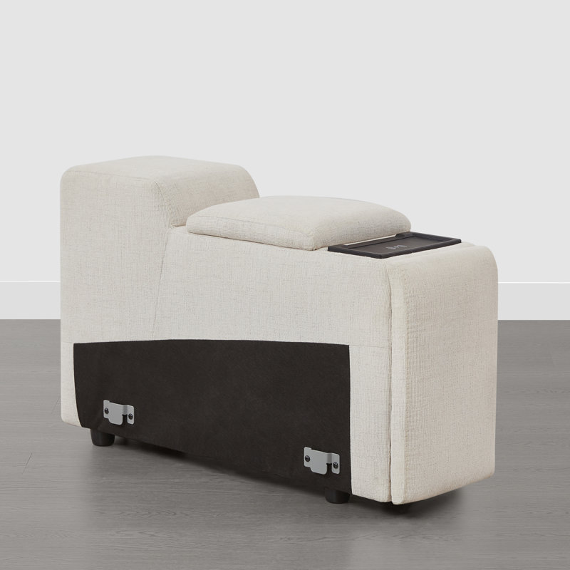 12.99'' Wide Upholstered Reclining Sofa With Console