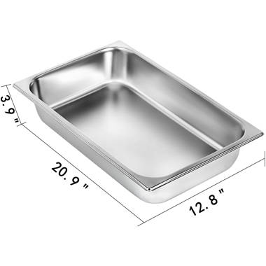  NYHI Silver Aluminum Rectangular Baking Pan, Set of 4, Even  Heat Distribution, Ideal for Table Chafing, Baking, Roasting, Broiling,  Picnics, Tailgates, Catering and Commercial Use: Home & Kitchen