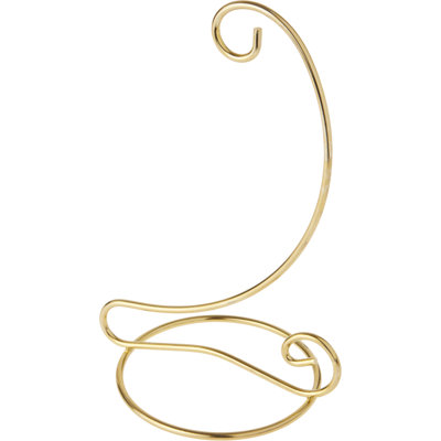 The Holiday Aisle® Gold-toned Ornament Stand, 8" H x 4" W x 5.25" D