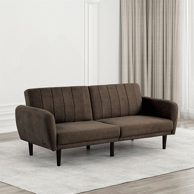 Futon Sofa Bed, Brown