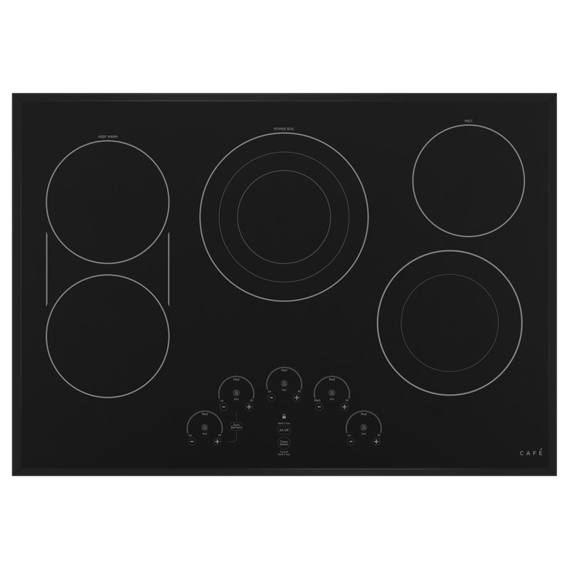 Café 30" Electric Cooktop with 5 Elements and Griddle, Matte Black