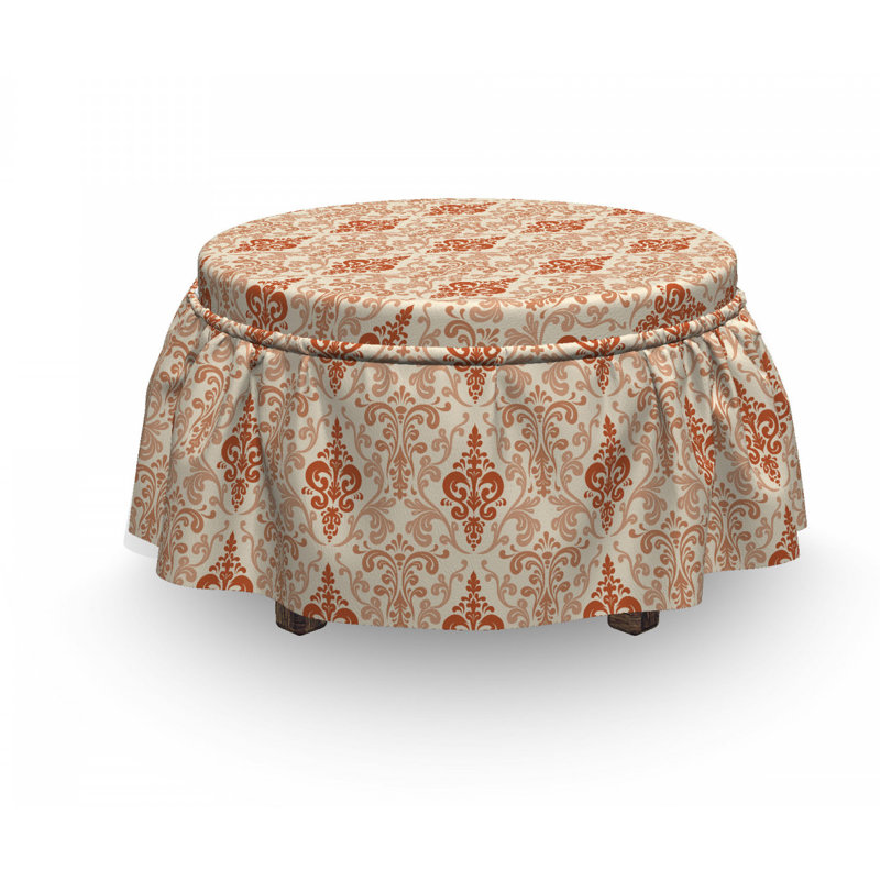Housse pour repose-pieds floral byzantin