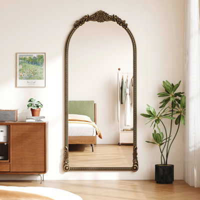 Miroir arqué en relief rétro