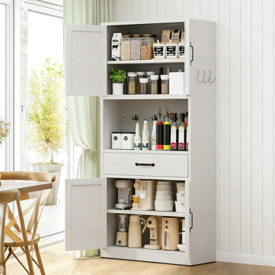 Armoire de rangement de cuisine avec grand comptoir