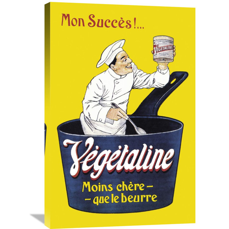 Publicité rétro vegetaline, H 36 po x l 24 po x P 1,5 po