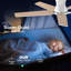 Ventilateurs de plafond de 52 pouces avec lumières et télécommande-1435227592