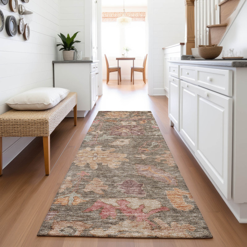 Premium Machine Washable Konopka AMF1108 Global Rug, Tapis de couloir 2 pi 3 po x 7 pi 6 po
