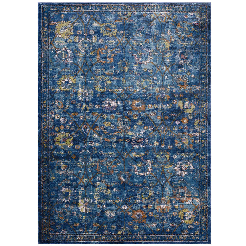 Tapis médaillon persan Modway Minu, Rectangle 4 pi x 6 pi