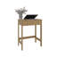Bureau d'ordinateur, 1 tiroir, 4 pieds, chêne naturel