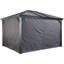 Rideaux gris Sojag pour abri de jardin Ventura, polyester, stores d'extérieur-80827970