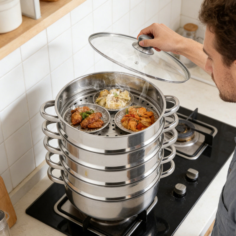 5-Tier Stainless Steel Steamer