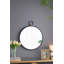 Miroir mural 24 po x 27 po avec cadre noir