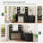 Vanity Makeup Desk With Led Light Mirror & Power Outlet, 8 Drawers, 6 Storage Shelves, 3 Color Modes & Adjustable Brightness Dressing Table, Corner Vanity, L Shape Change, 39.4”desk,-69034484