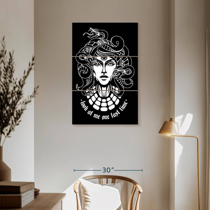 Kelan Medusa Quote, 57" H x 36" W