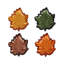 Autunno Handmade Glass Appetizer Plate