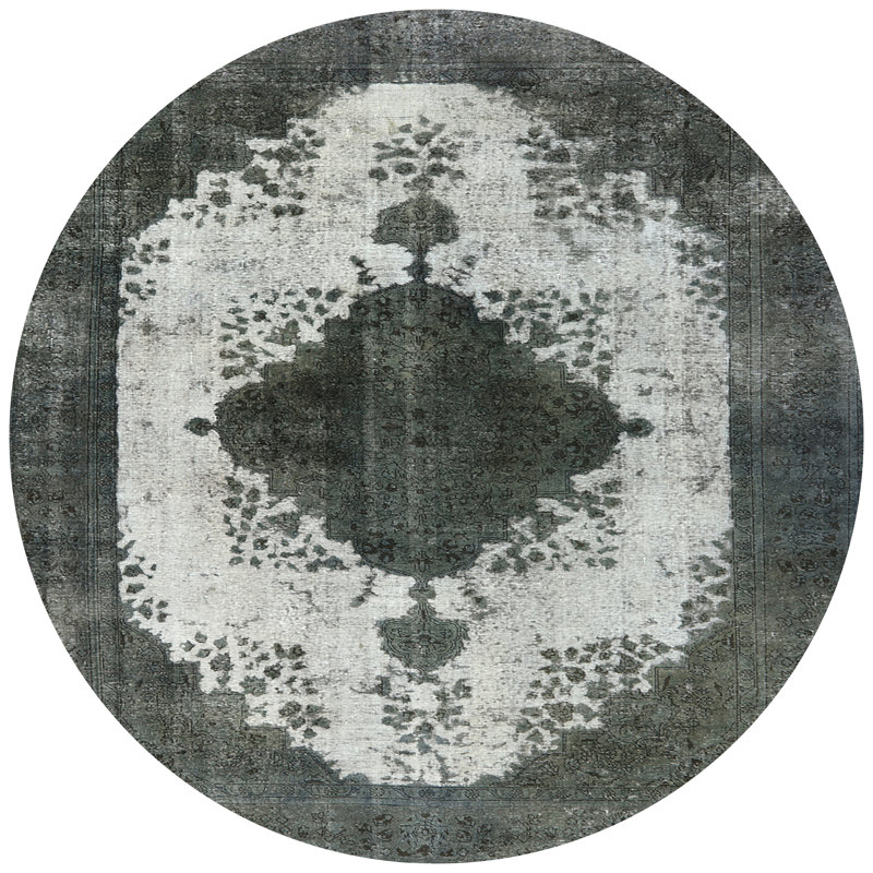 Tapis oriental gris, Rond 3 pi