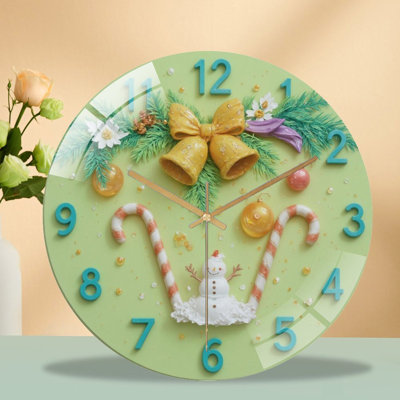 Horloge murale de Noël 12 po