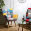 Janig Velvet Wingback Chair