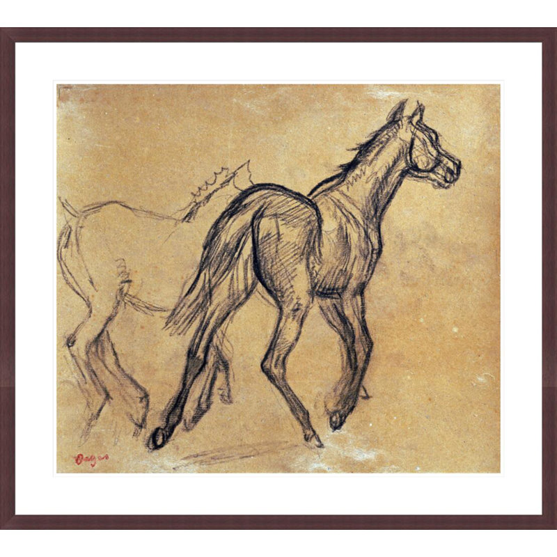 «Horses» par Edgar Degas, impression giclée encadrée, H 33,5 po x l 37,16 po