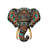 Ornate Elephant Head In Color II by Bioworkz - Wrapped Canvas Print